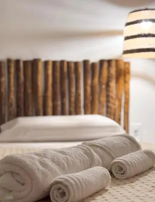 Uma cama ou camas num quarto em Casa levante