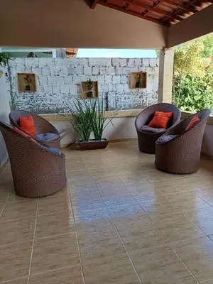 Uma área de estar em Casa Luiza Pontal de Maceió - Fortim