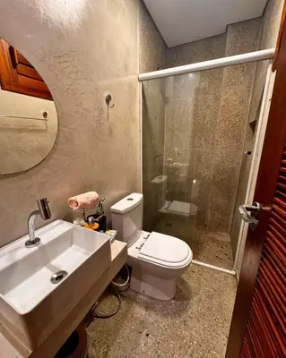 A planta de Lar Riviera Flat - com jacuzzi e vista mar