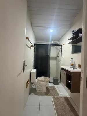 Uma casa de banho em Apartamento beira mar sol maior