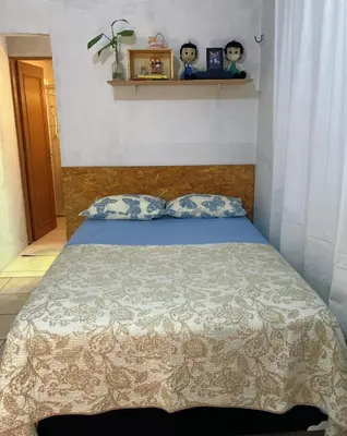 Uma cama ou camas num quarto em Suite rústica