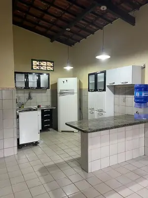 A cozinha ou kitchenette de Aconchego da serra no centro de Pacoti