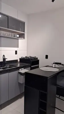 A cozinha ou kitchenette de Flats Vento da Serra