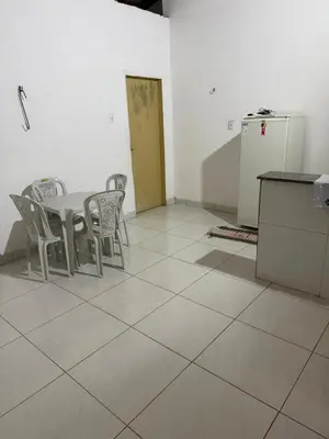 A cozinha ou kitchenette de Casa aconchegante, ótima para temporada