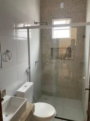 Uma casa de banho em Casa Aconchego Preá