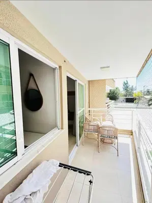 Uma varanda ou terraço em Paraíso à Beira mar no Cumbuco