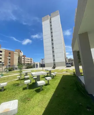 Um jardim no exterior de Cantinho da Praia do Futuro