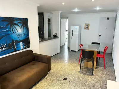 Uma área de estar em Flat atlantico 301
