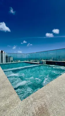 A piscina em ou perto de Beach Class Meireles 2304 a 500 m da Beira Mar