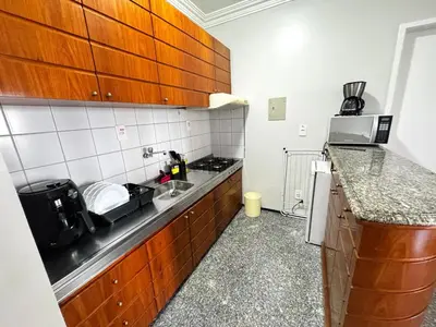 A cozinha ou kitchenette de Apartamento na Beira Mar - Fortaleza