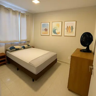 A planta de Apto Frente Mar com 2 Quartos - Praia do Futuro