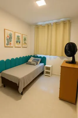 A planta de Apto Frente Mar com 2 Quartos - Praia do Futuro