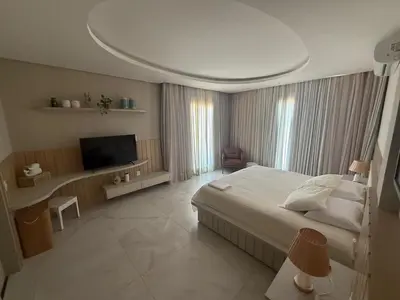 Uma cama ou camas num quarto em Casa riviera