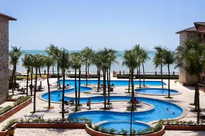 A piscina em ou perto de Beach Front Apartment Kariri
