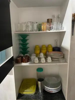 A cozinha ou kitchenette de Casa brisa do mar icapuí