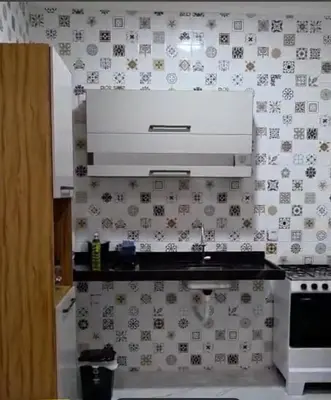 A cozinha ou kitchenette de Leisure with family or friends, close to the beach