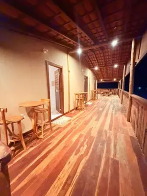 Uma área de estar em SP Hospedagem Canoa Quebrada