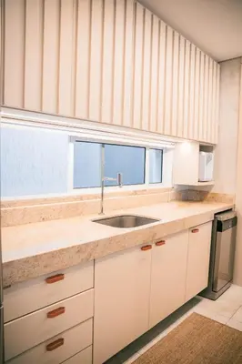 A cozinha ou kitchenette de Vibes Beach House