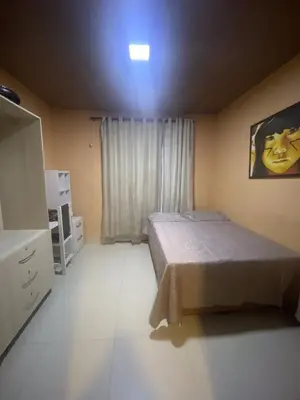Uma cama ou camas num quarto em Casa Varanda Guaramiranga