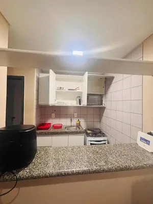 A cozinha ou kitchenette de Flat Meireles luzon 303