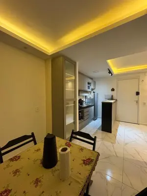 A cozinha ou kitchenette de Apartamento Pé na areia Praia do futuro