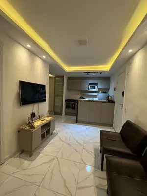 A cozinha ou kitchenette de Apartamento Pé na areia Praia do futuro