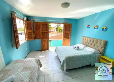 A planta de pousada paraiso azul