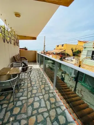 Uma varanda ou terraço em Hospedagem Terral Beach Canoa Quebrada