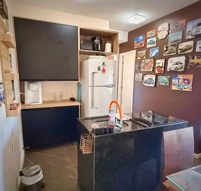 A cozinha ou kitchenette de Apartament Jacuzzi em Beach Living Resort Next to Beach Park