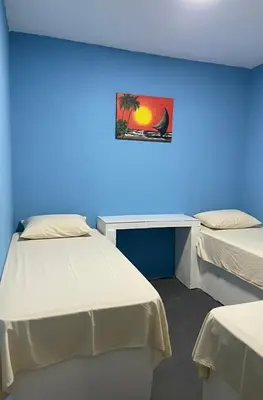 Uma cama ou camas num quarto em Casa 212