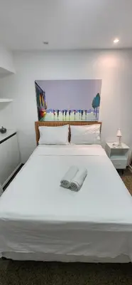 Uma cama ou camas num quarto em Ocean Scala by DS Imóveis