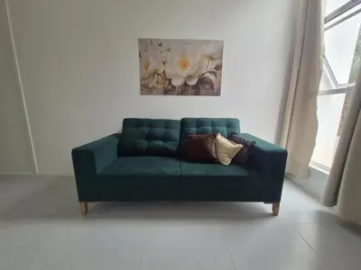 Uma área de estar em Casa Completa, Paraíso em Aquiraz