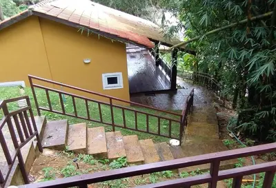 O edifício onde a casa de férias está situado