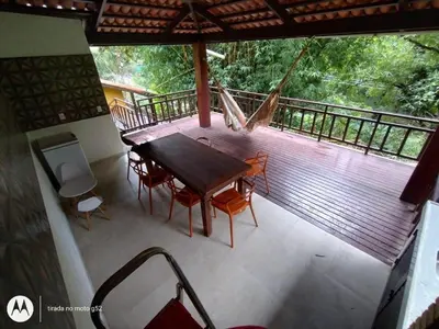 Uma varanda ou terraço em Sítio Chalé Primavera