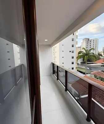 Uma varanda ou terraço em Flat de alto padrão no J Smart José Vilar #303