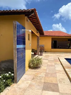 O edifício onde a casa de férias está situado