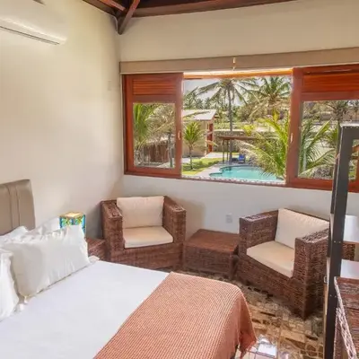Beachfront Studio with Pool Caponga