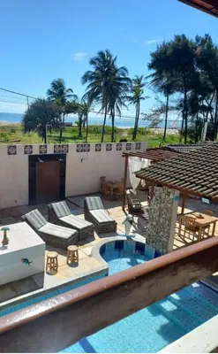 Uma varanda ou terraço em Pousada Lua Vermelha