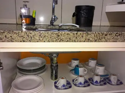 A planta de Apartamento Em Andar Alto com Vista Mar Meireles