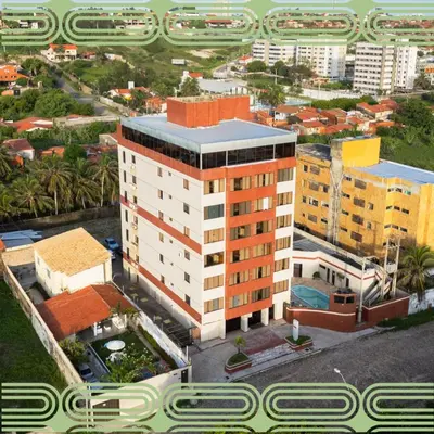 O edifício onde o hotel está situado