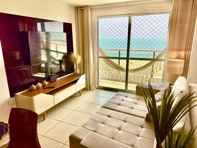 Uma área de estar em Terraços do Atlantico - Beira mar de Iracema