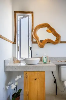 Uma casa de banho em Preá Kite House