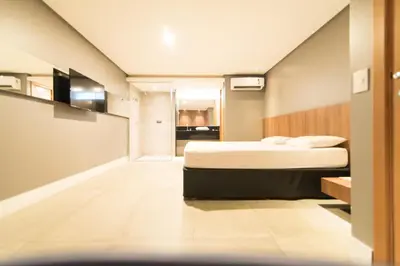 Uma cama ou camas num quarto em Motel UP (Adult Only)