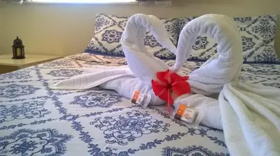 Uma cama ou camas num quarto em Vila Beija-flor