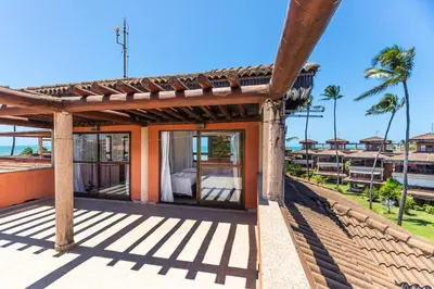 Uma varanda ou terraço em Cumbuco Dream Village Duplex with 3 bedrooms