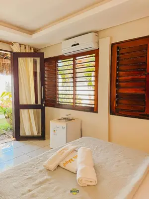 Uma cama ou camas num quarto em Pousada Melgaço