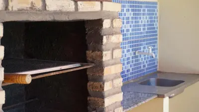 A planta de Casa de Praia no Porto das Dunas