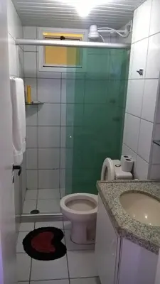 Uma casa de banho em Apartamentos Vila de Iracema