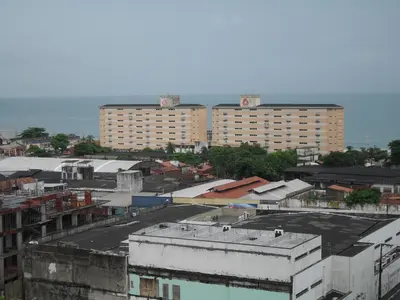 Uma vista do mar geral ou uma vista do mar a partir do aparthotel