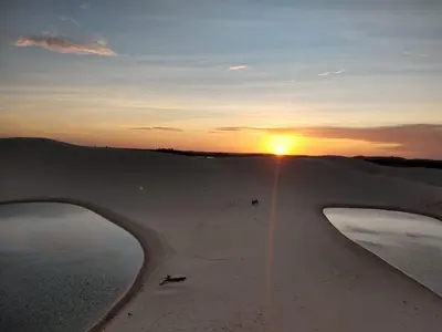 O nascer ou o pôr do sol visto a partir das estalagens
